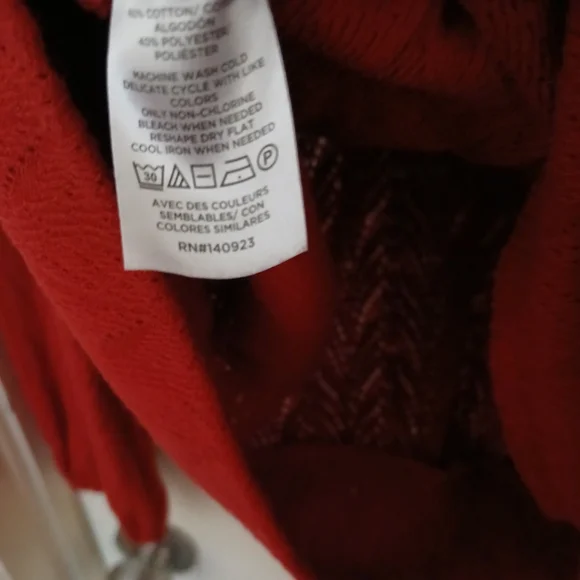 Loft Pointelle Ruffle Sweater Size Large - Picture 3 of 3